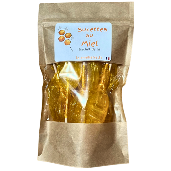 Sachet de sucettes au miel